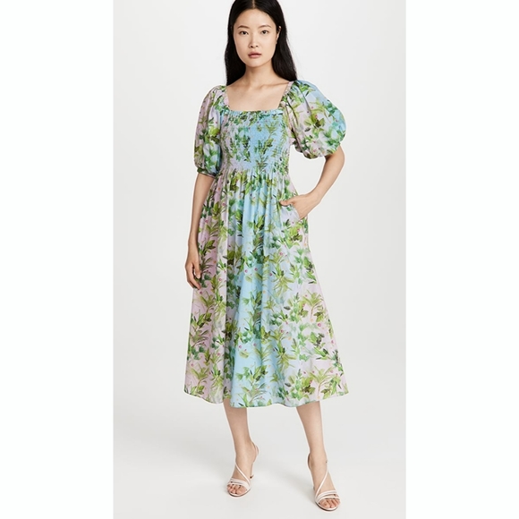 🌴🌺CYNTHIA ROWLEY - Alice Smocked Dress - Picture 3 of 9